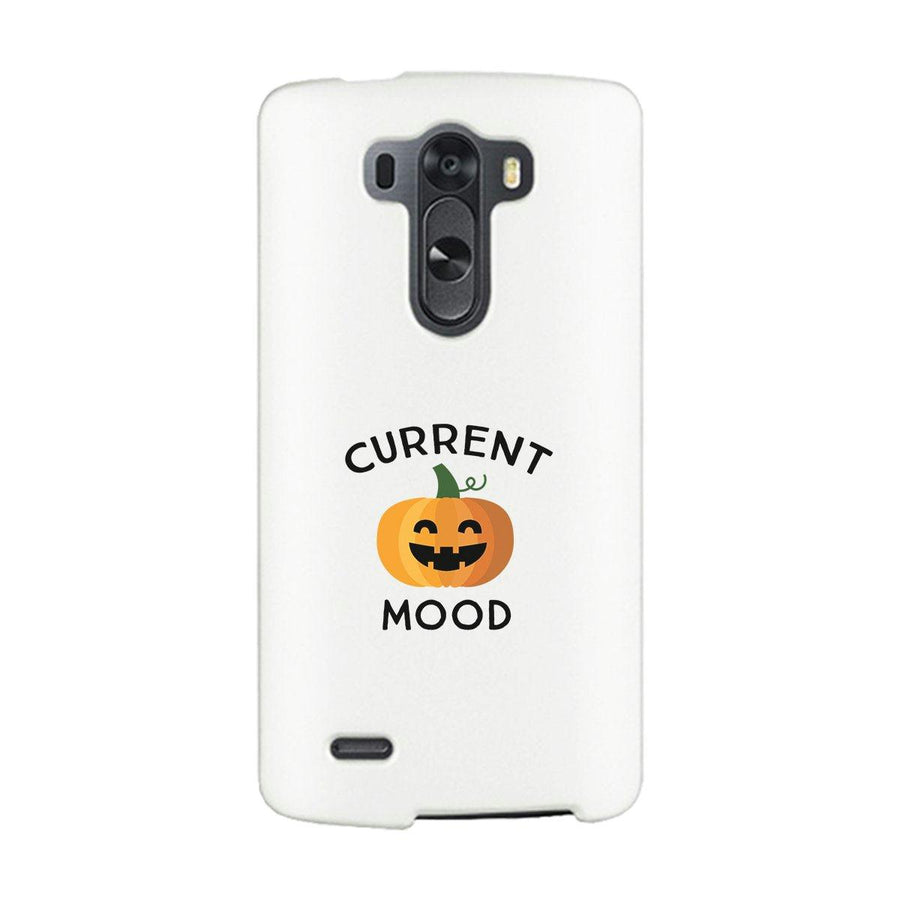 Pumpkin Current Mood White Phone Case