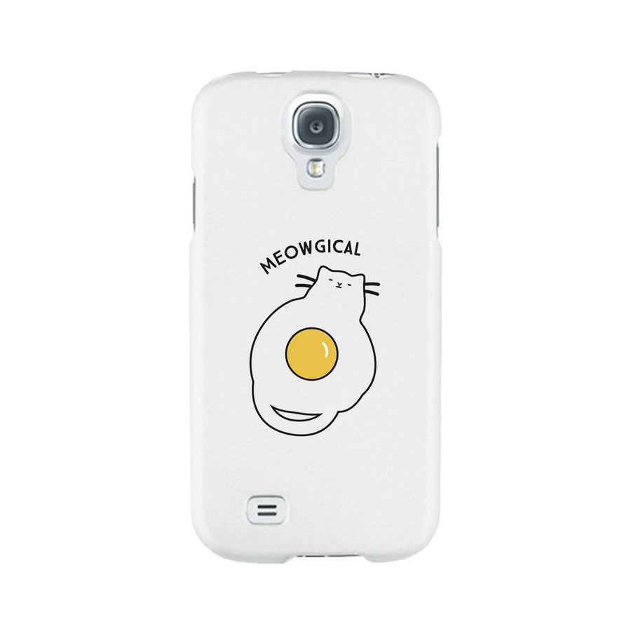 Meowgical Cat And Fried Egg White Phone Case