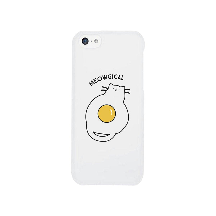 Meowgical Cat And Fried Egg White Phone Case