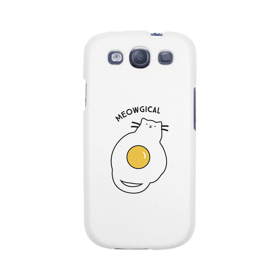 Meowgical Cat And Fried Egg White Phone Case