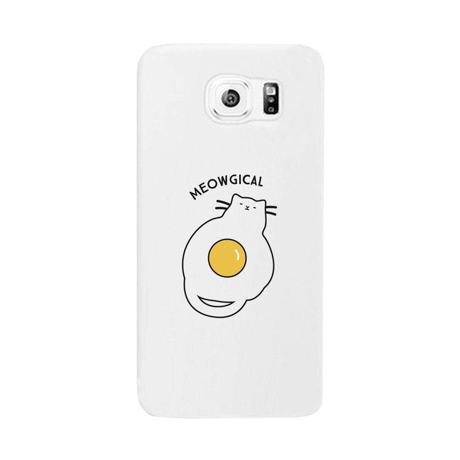 Meowgical Cat And Fried Egg White Phone Case