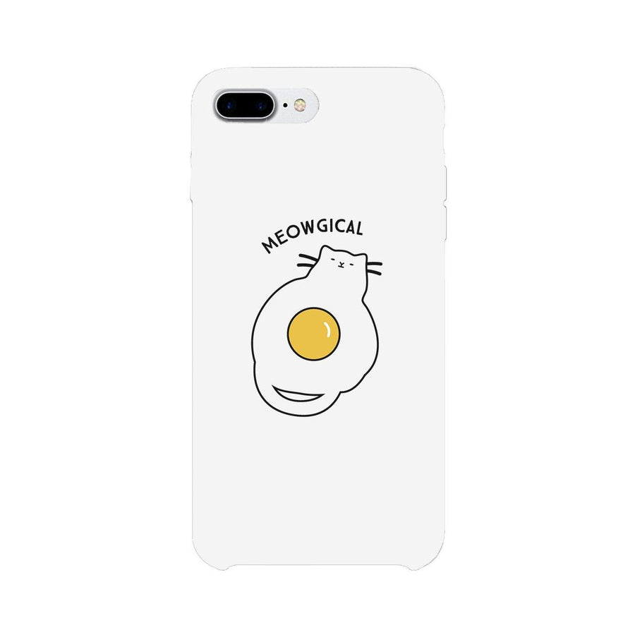 Meowgical Cat And Fried Egg White Phone Case