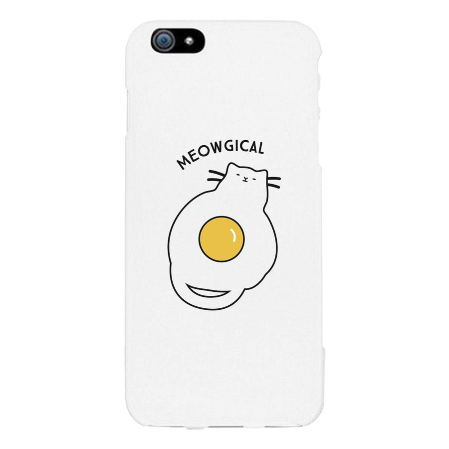 Meowgical Cat And Fried Egg White Phone Case