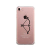 Bow And Arrow-Left Clear Phone Case