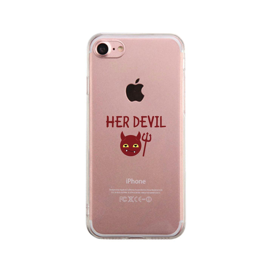 Her Devil-Left Clear Phone Case