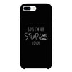 Her Stupid Lover-Left Black Phone Case