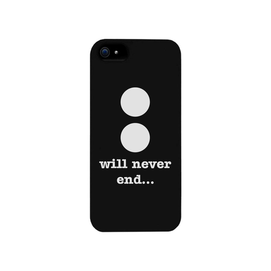 Will Never End-Right Black Phone Case