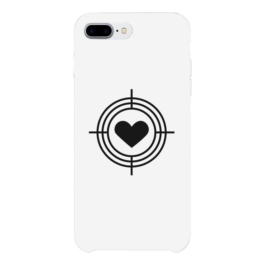 To Heart Target-Right White Phone Case