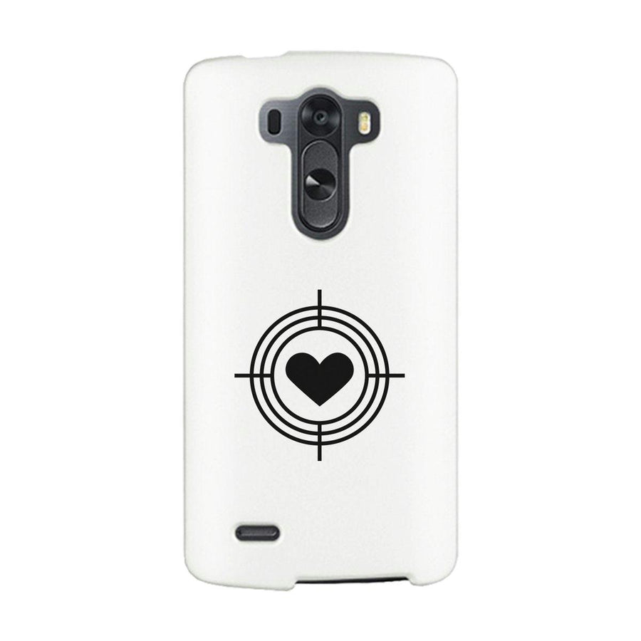 To Heart Target-Right White Phone Case