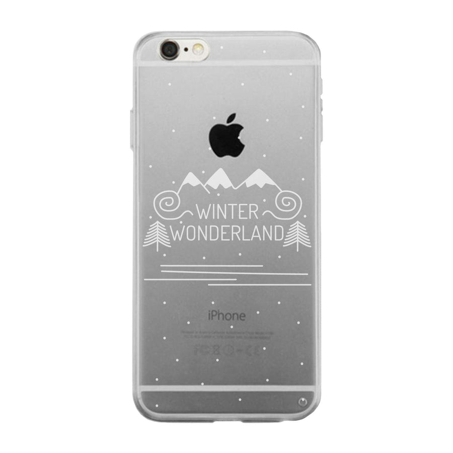 Winter Wonderland Clear Phone Case