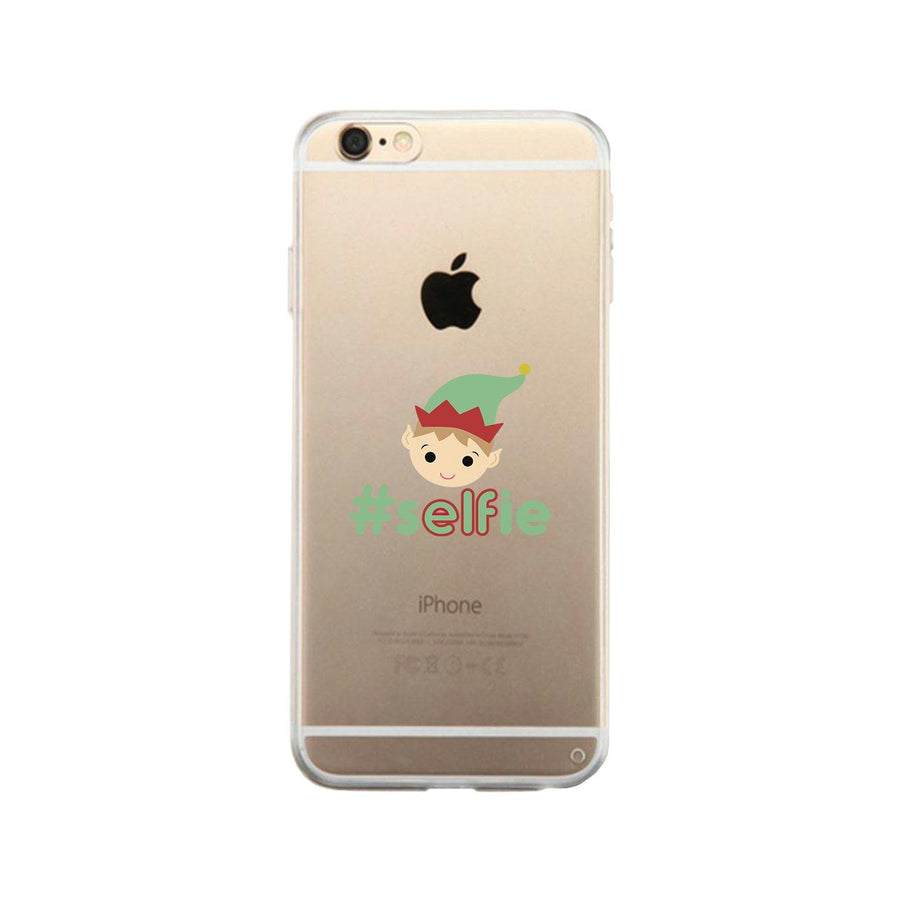 Hashtag Selfie Elf Clear Phone Case