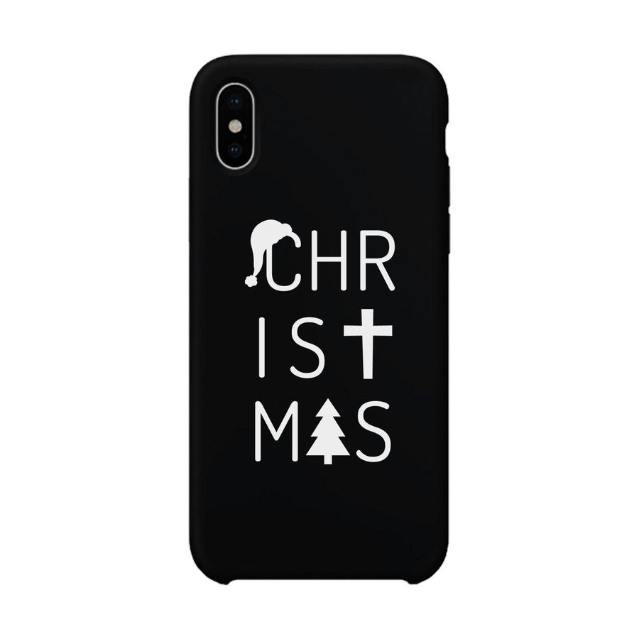 Christmas Letters Black Phone Case