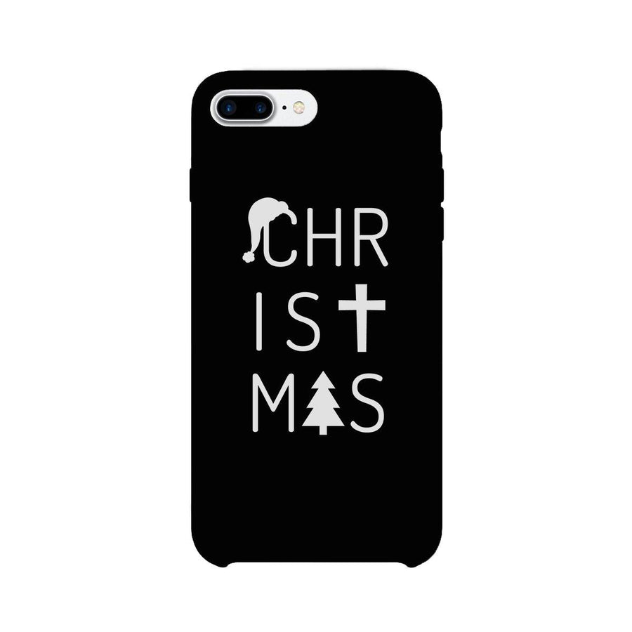 Christmas Letters Black Phone Case