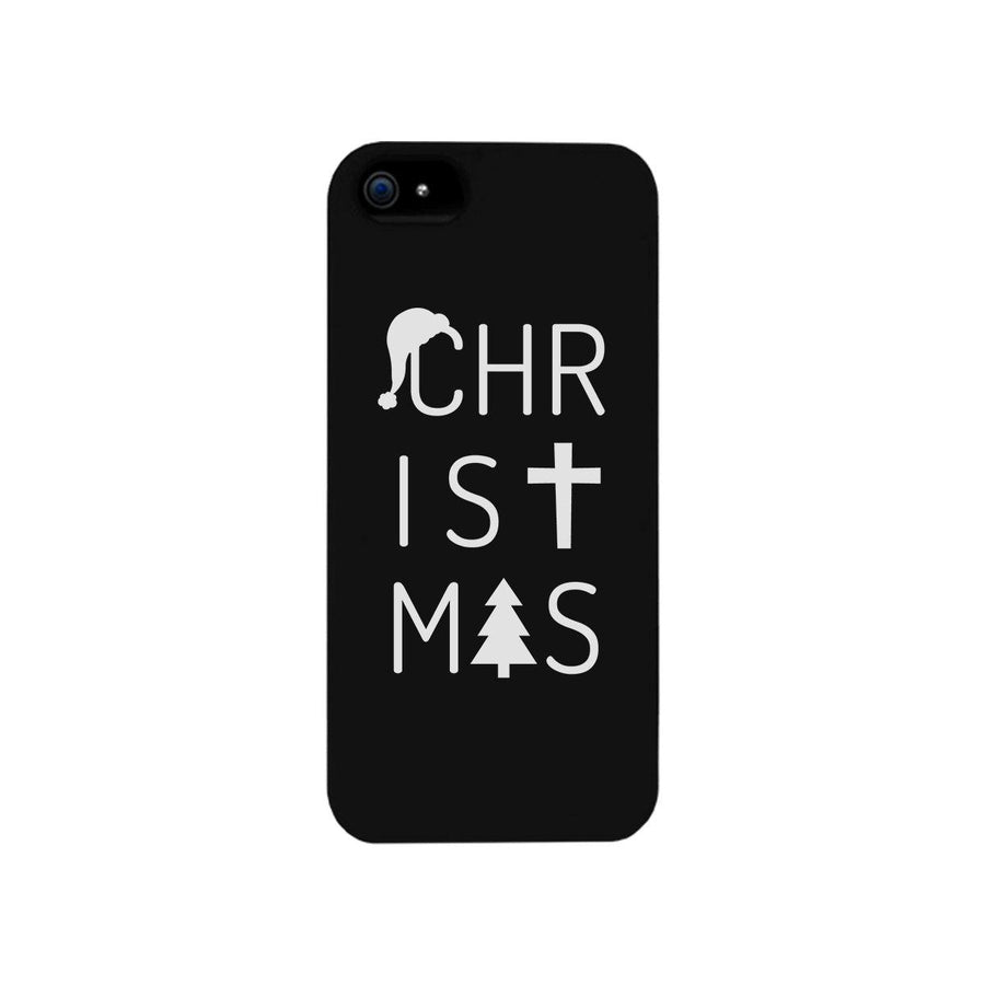 Christmas Letters Black Phone Case