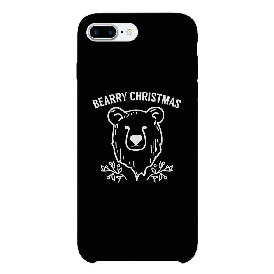 Bearry Christmas Bear Black Phone Case