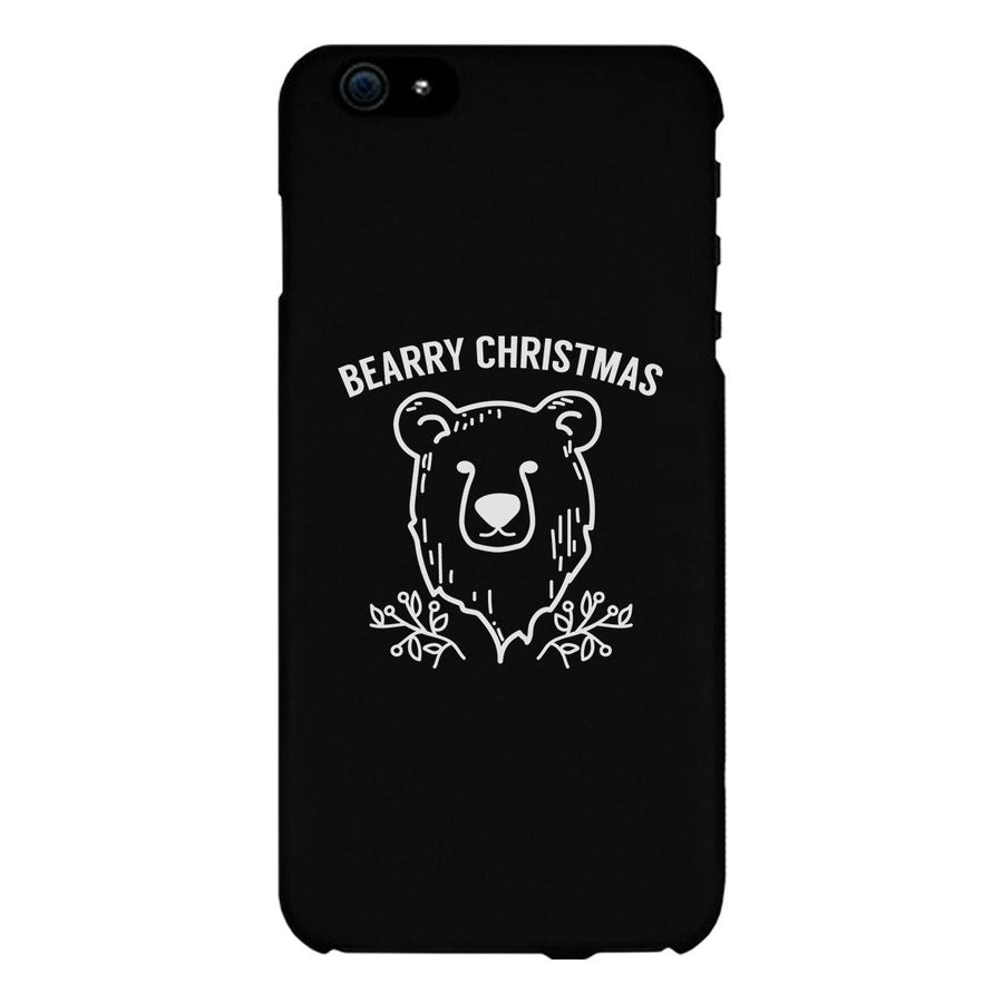 Bearry Christmas Bear Black Phone Case