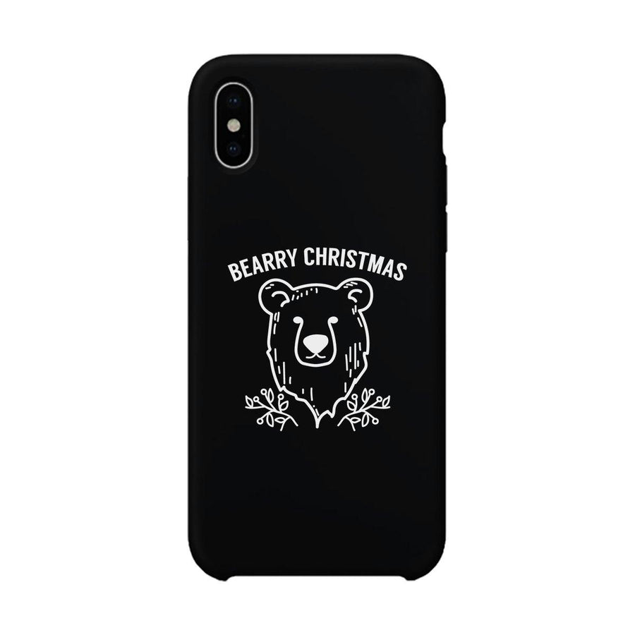 Bearry Christmas Bear Black Phone Case