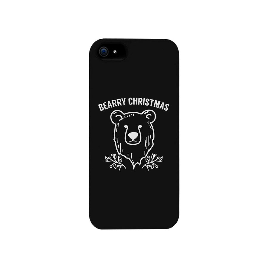 Bearry Christmas Bear Black Phone Case