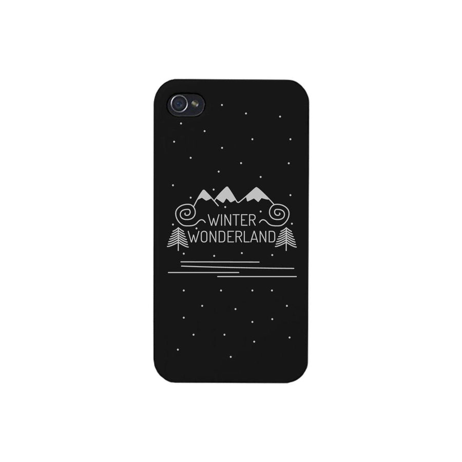 Winter Wonderland Black Phone Case