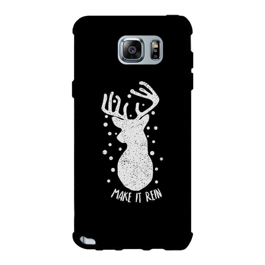 Make It Rein Vintage Reindeer Black Phone Case