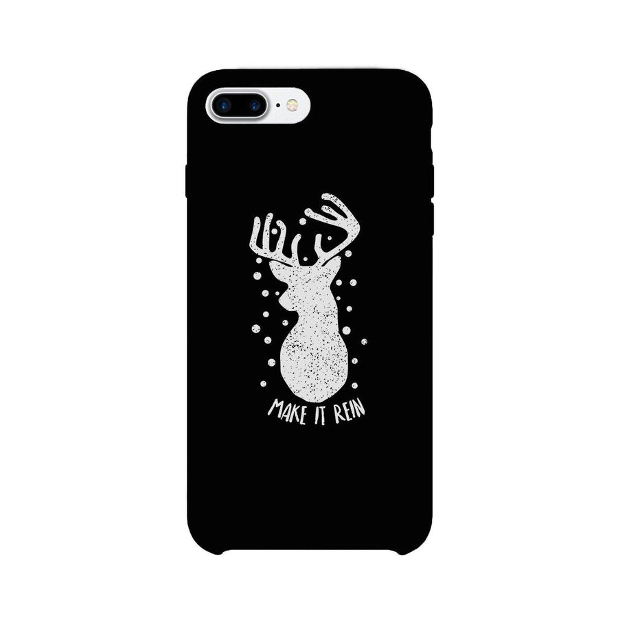 Make It Rein Vintage Reindeer Black Phone Case