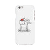 Meowy Catmas Santa Cat Is Coming White Phone Case