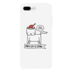 Meowy Catmas Santa Cat Is Coming White Phone Case