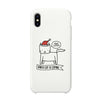 Meowy Catmas Santa Cat Is Coming White Phone Case