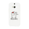 Meowy Catmas Santa Cat Is Coming White Phone Case