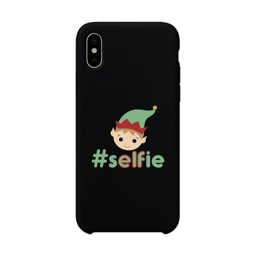 Hashtag Selfie Elf Black Phone Case