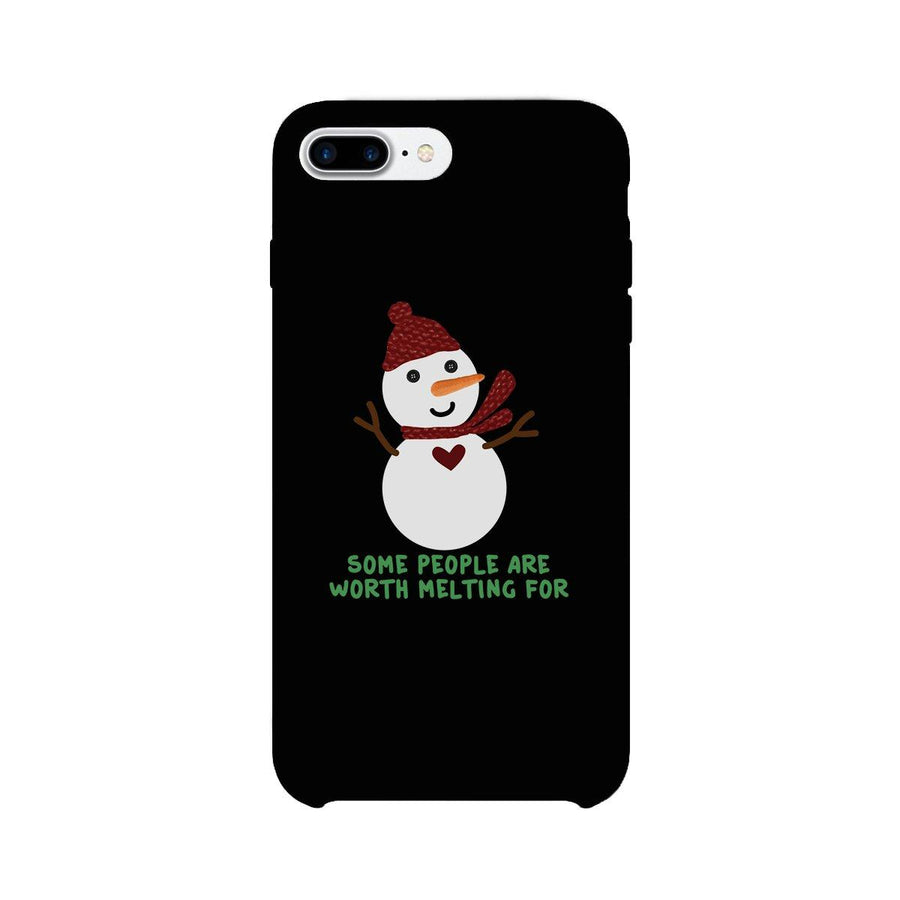 Some People Are Worth Melting For Snowman Black Phone Case