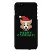 Merry Corgmas Corgi Black Phone Case