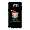 Merry Corgmas Corgi Black Phone Case