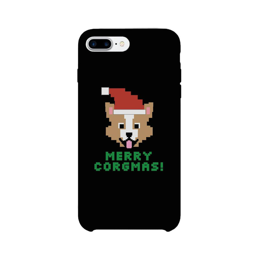 Merry Corgmas Corgi Black Phone Case