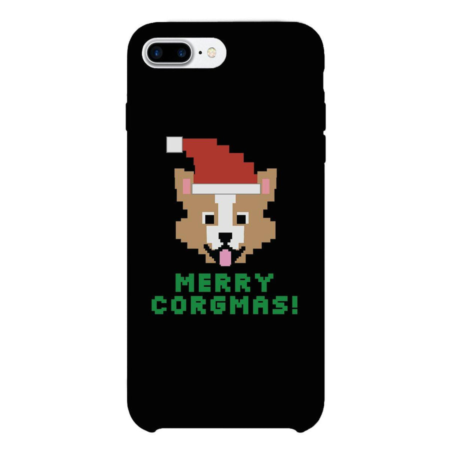 Merry Corgmas Corgi Black Phone Case