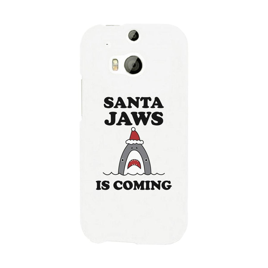 Santa Jaws Is Coming White Phone Case