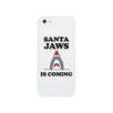 Santa Jaws Is Coming White Phone Case