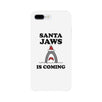 Santa Jaws Is Coming White Phone Case