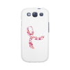 Pink Floral Ribbon White Phone Case