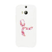 Pink Floral Ribbon White Phone Case