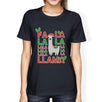 Falala Llama Womens Cute Christmas Unique Design T-Shirt Funny Gift