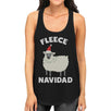 Fleece Navidad Womens Racerback Tank Top For Christmas Gym Workout