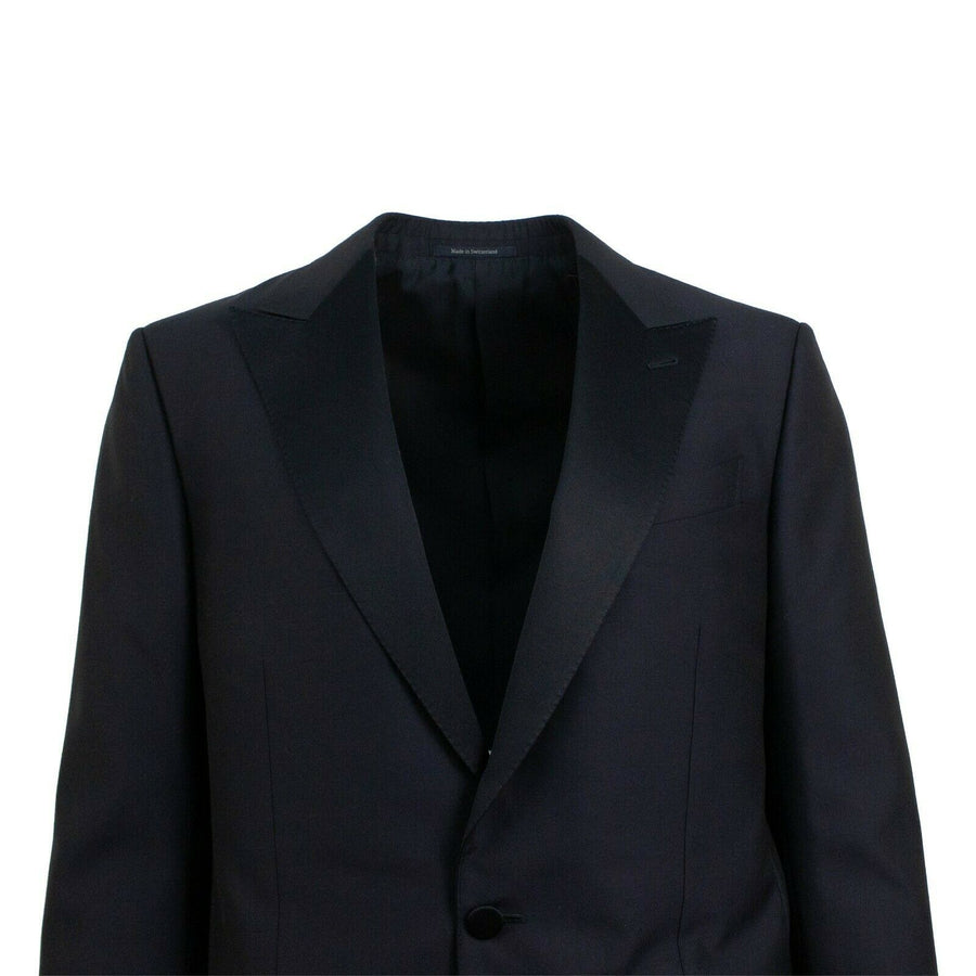 ERMENGILDO ZEGNA SU MISURA Wool One Button Tuxedo - Blue