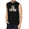 Llama Pattern Mens Muscle Shirt