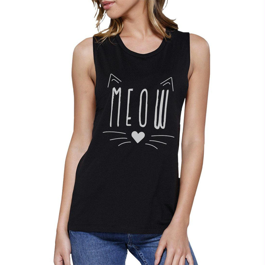 Meow Womens Muscle Shirt