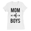 Mom Of Boys Womens Short Sleeve Cotton Tee T-Shirt Mothers Day Gift