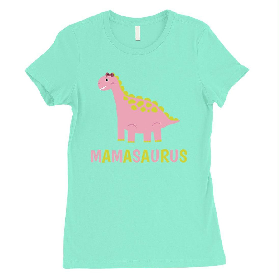 Mamasaurus Dino Womens Short Sleeve T-Shirt Funny Mothers Day Tee