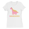 Mamasaurus Dino Womens Short Sleeve T-Shirt Funny Mothers Day Tee