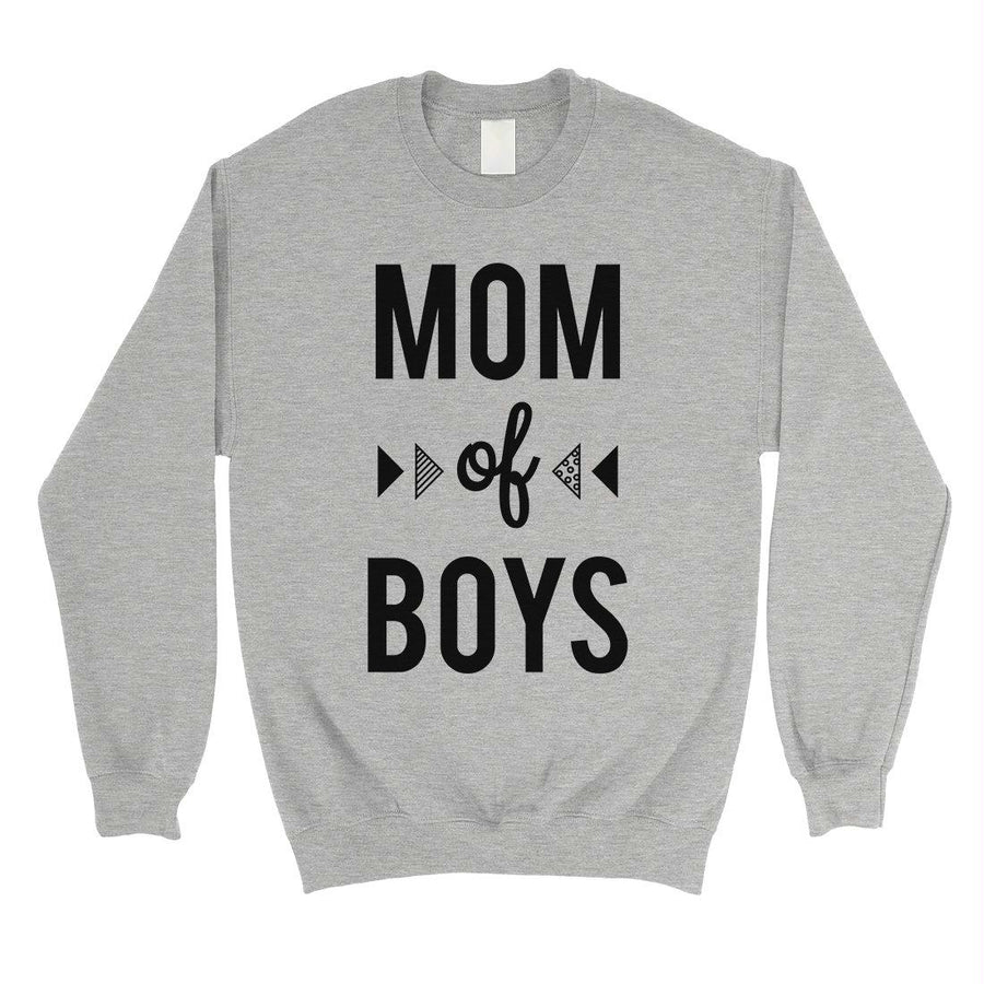 Mom Of Boys Unisex Pullover Sweatshirt For Mothers Day Gifts