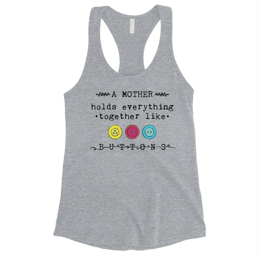 Mother Like Buttons Womens Sleeveless Shirt